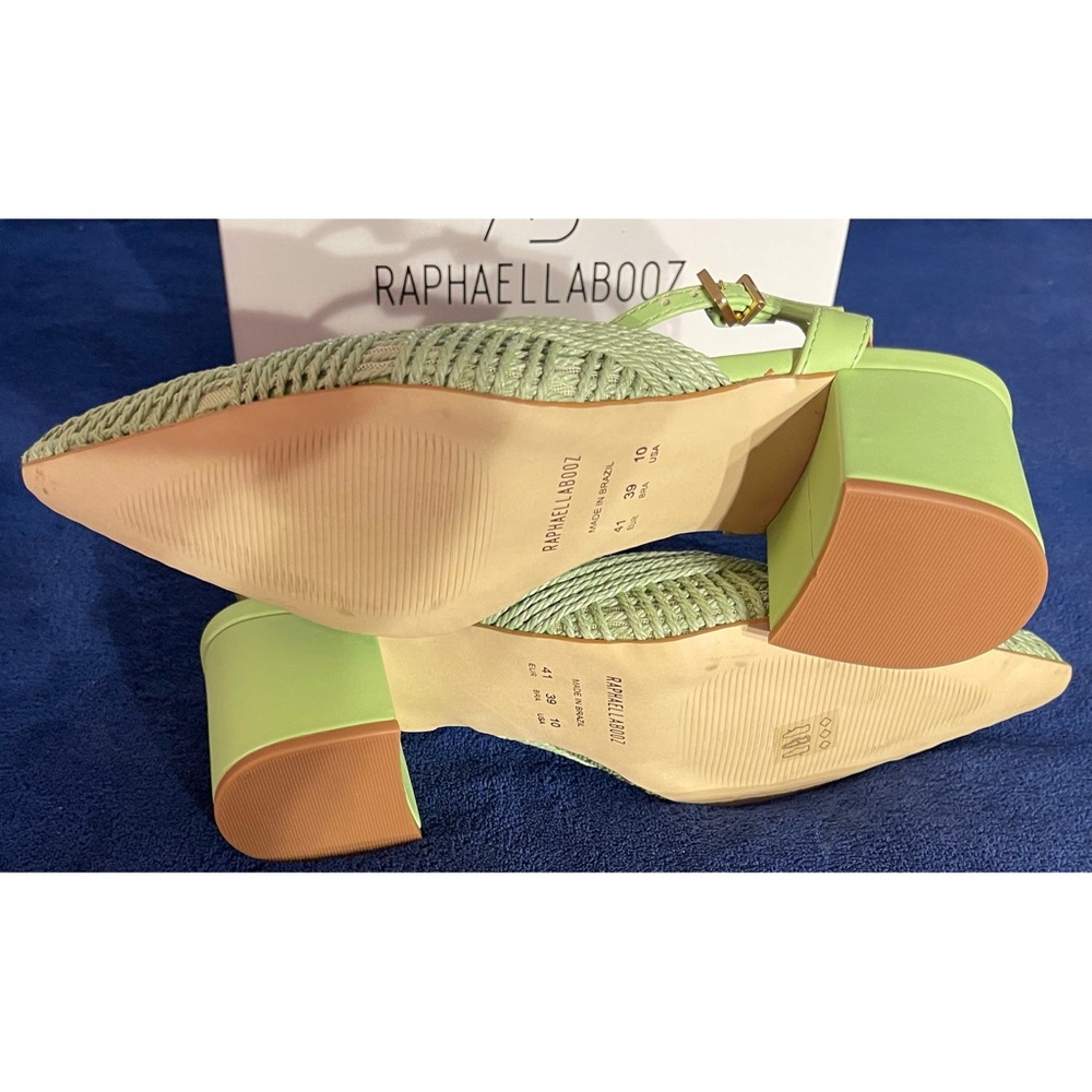 Anthropologie x Rafealla Booz Woven Jute Heeled Sandals Block Heel NWT SZ 10 - Picture 8 of 12